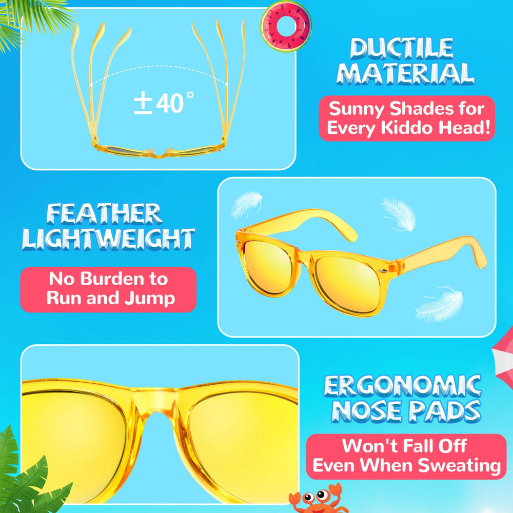 Rugort summer pool sunglasses ready for beach days and dancing.