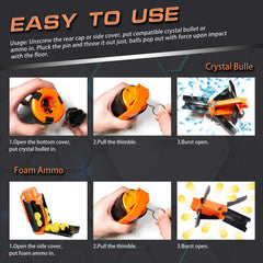 Ruibytree CS toy rear-cap action, quick reload for fast-paced rounds.