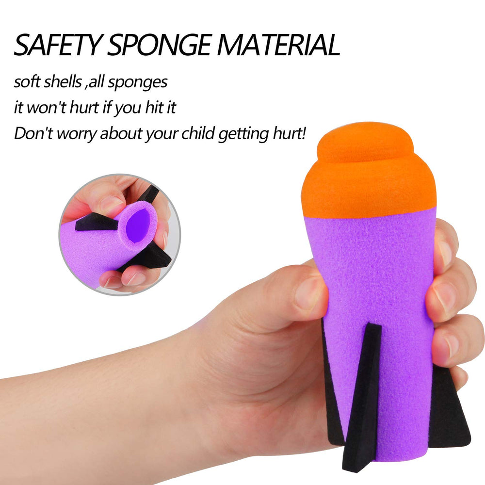 Purple Ruibytree missiles for Nerf parties, featuring safe EVA foam