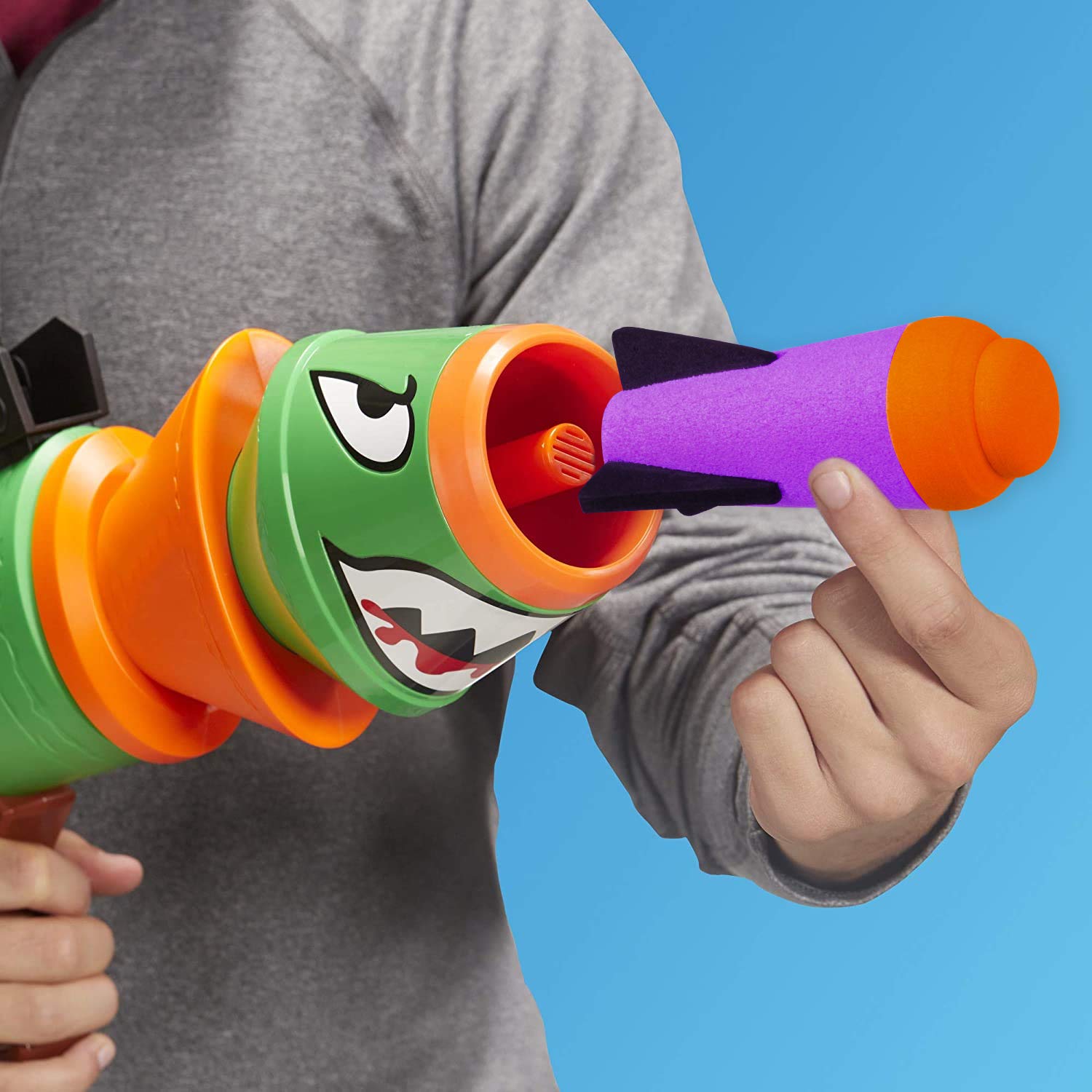Ruibytree purple missiles fitting Nerf models, safe for family-friendly play