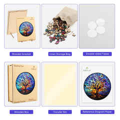 Ruikiyart family puzzle night promotes calm focus and shared fun.