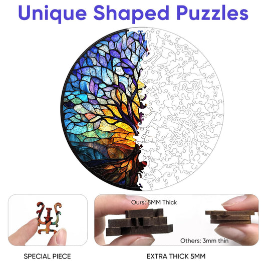 Ruikiyart wooden puzzle 5mm thick, durable for repeated assembly and disassembly.