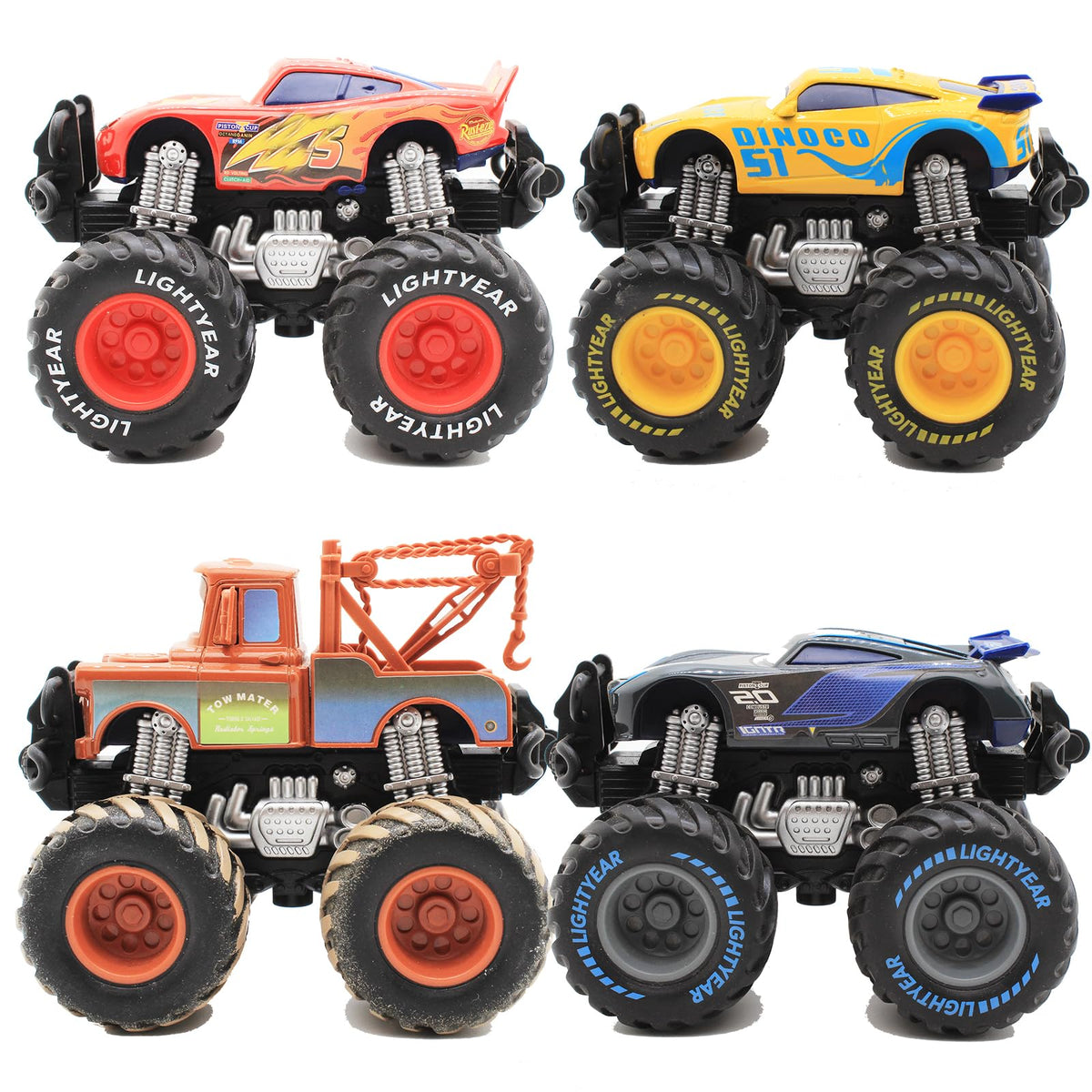 RULBAMN Tow Mater die-cast car in 1:55 scale for compact play