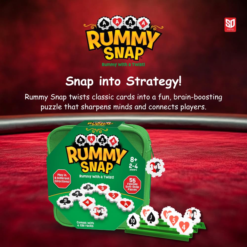 Rummy Snap wild jokers introduce playful powers during the game.