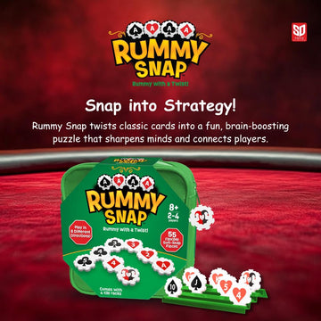 Rummy Snap wild jokers introduce playful powers during the game.