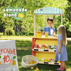 Rundad lemonade stand on the back of the theater for pretend sales
