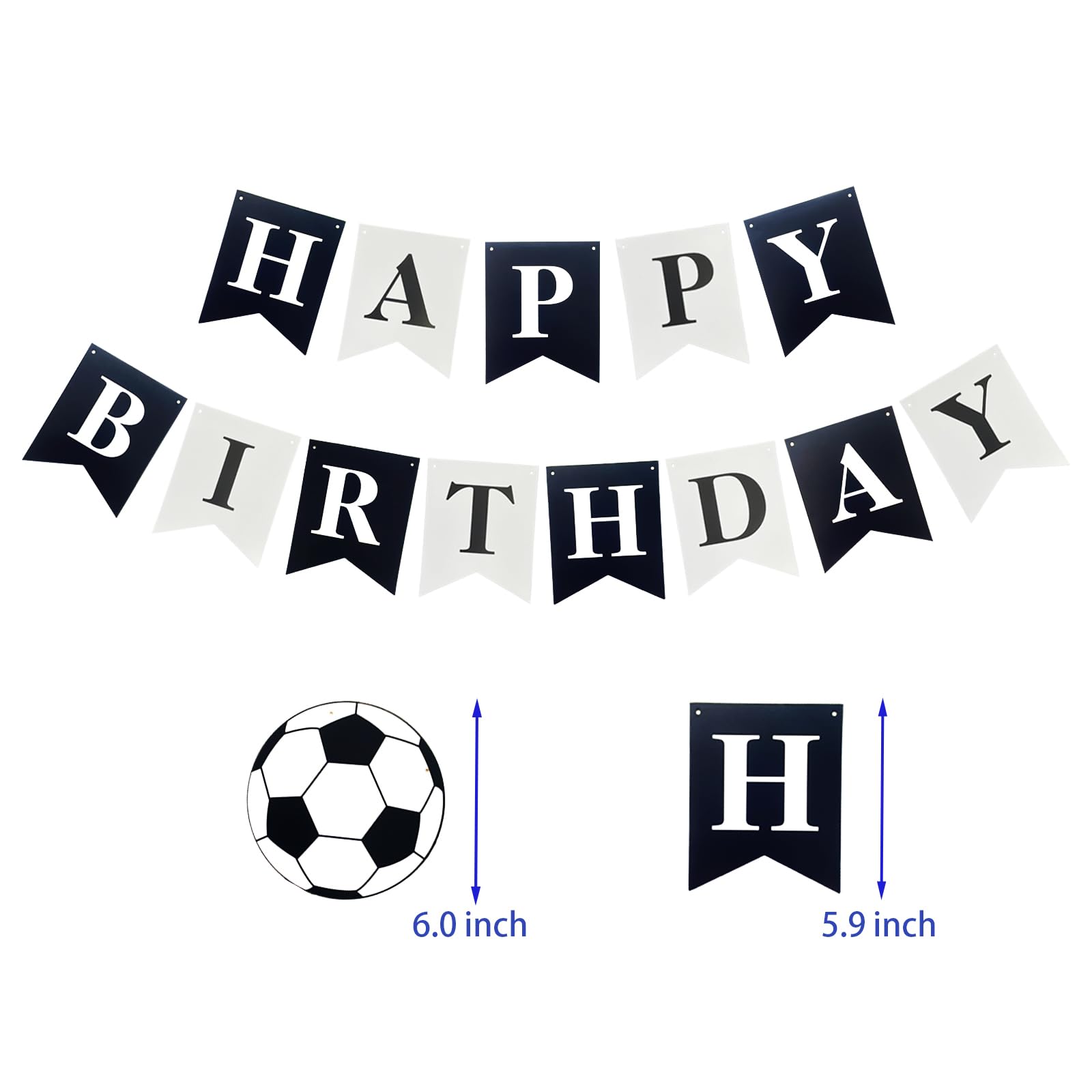 Runhiskii Soccer Banner crisp-cardstock-letters offer clear readability and durable decor