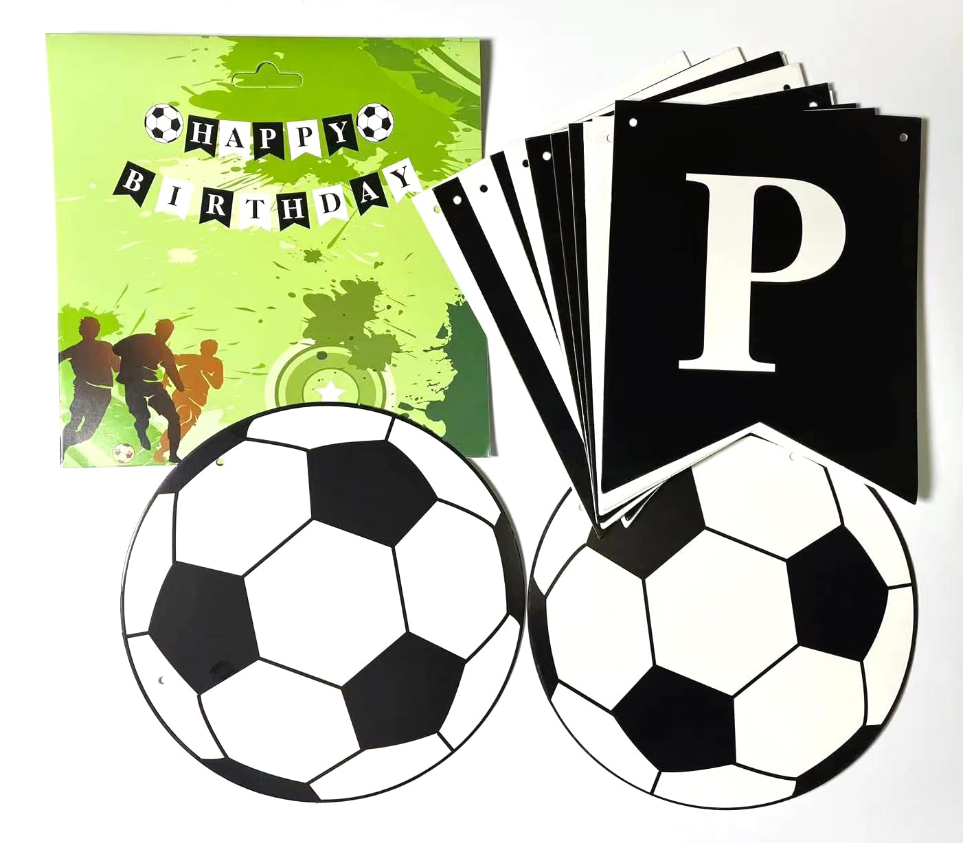 Runhiskii Soccer Banner outdoor-indoor-use flexible for indoor or outdoor parties