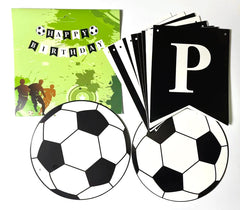 Runhiskii Soccer Banner outdoor-indoor-use flexible for indoor or outdoor parties