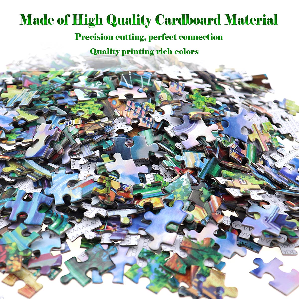 Runlycan recycled-board material ensures sturdy puzzle construction and long-lasting appeal.