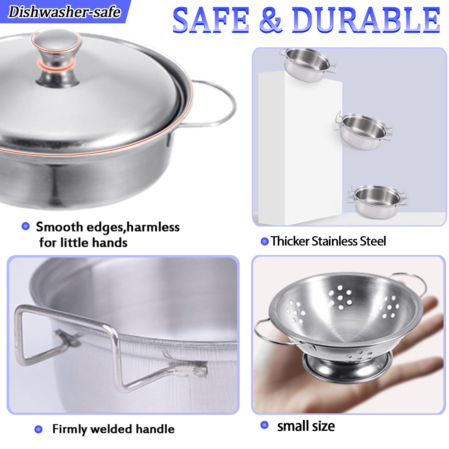 Rupnoflbui mini kitchen set utensils: spoon and whisk for budding chefs