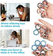 RURING smooth-surface fidget rings designed for comfortable play.