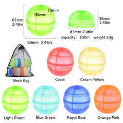 RURING silicone self-sealing balloons with soft surface for kid-safe fun.