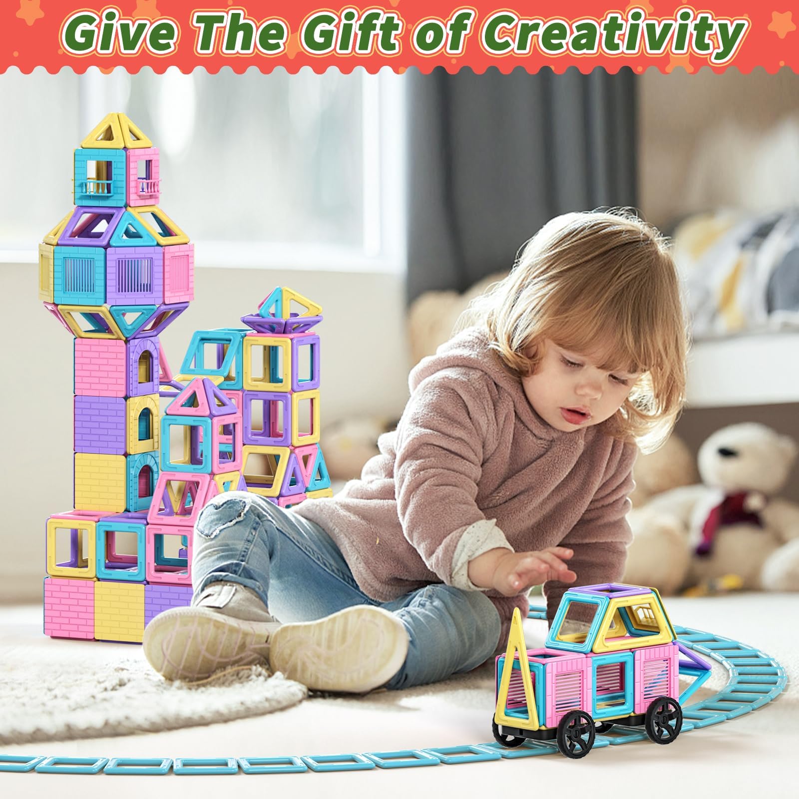 Rurvale kids building cars and castles through imaginative play