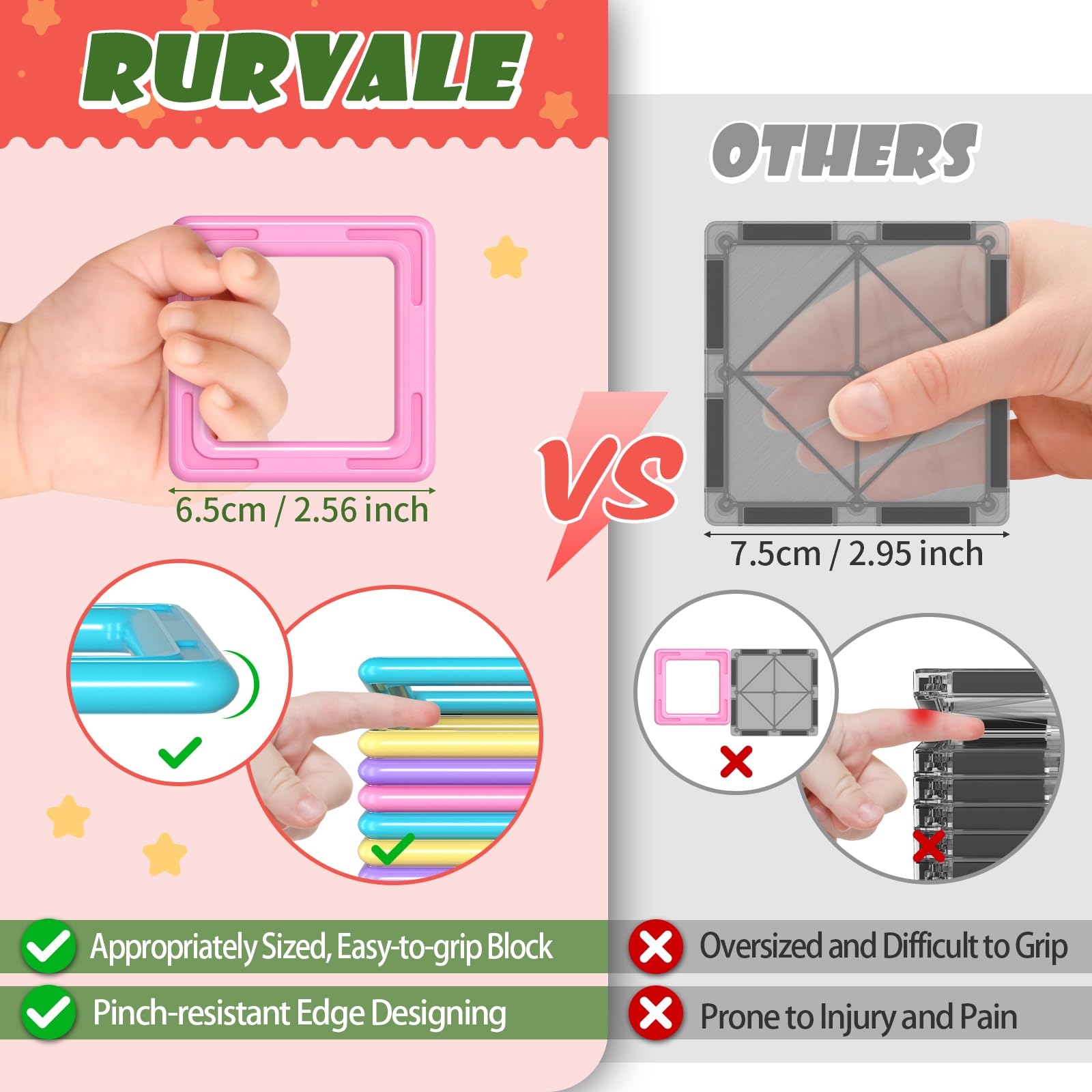 Rurvale learning activity tiles encourage color and shape recognition.