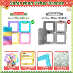 Rurvale toddler building tiles with storage bag for organized playtime.