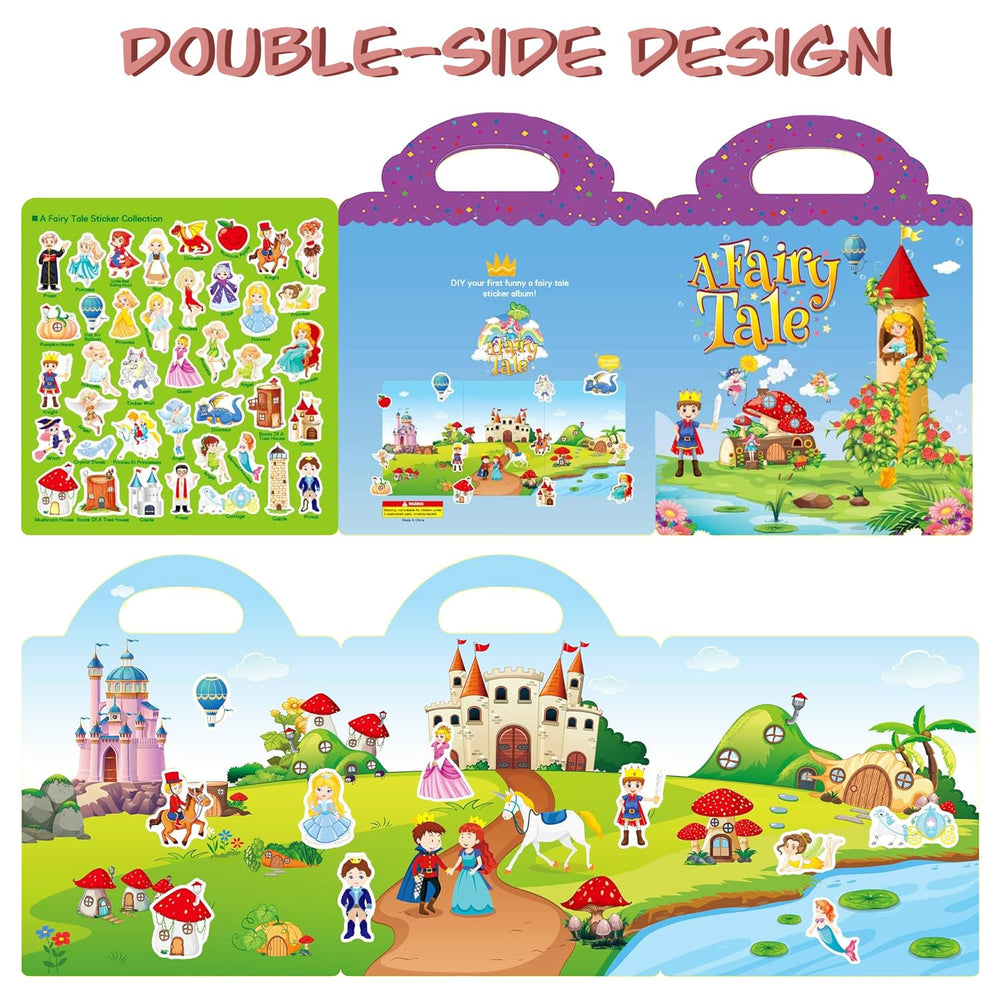 RUSON fairy stickers set—removable characters for learning new words and object recognition