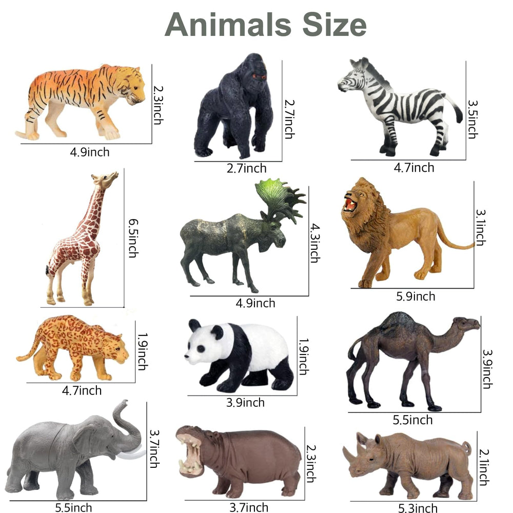 RUSON gorilla realistic jungle figure for interactive learning and imaginative games.