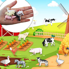 RUSON horse figurine miniatures for pretend play and stable-themed crafts.