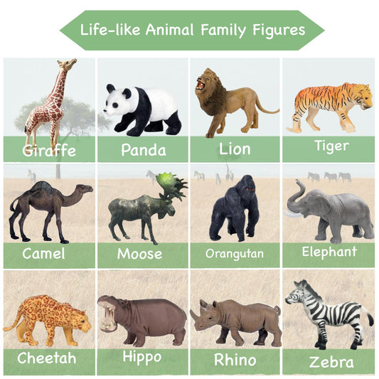 RUSON lion realistic jungle figure ideal for storytelling and classroom displays.