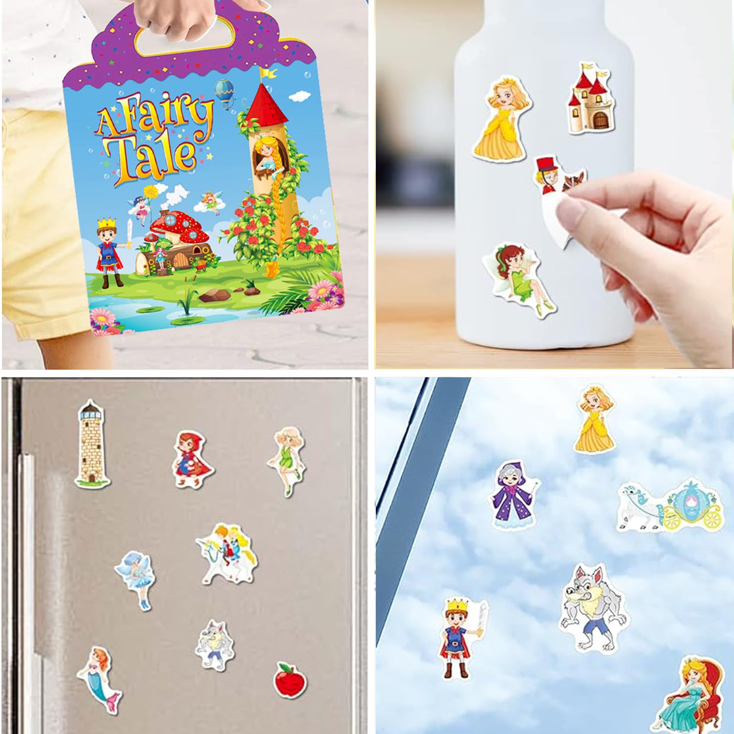 RUSON portable handle—sticker book travel-ready for car trips and flights