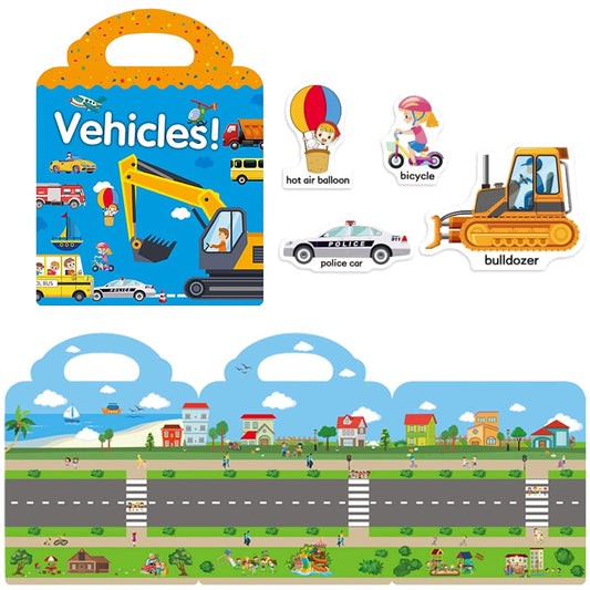 RUSON sticker book dinosaurs scene engages toddlers with hands on exploration