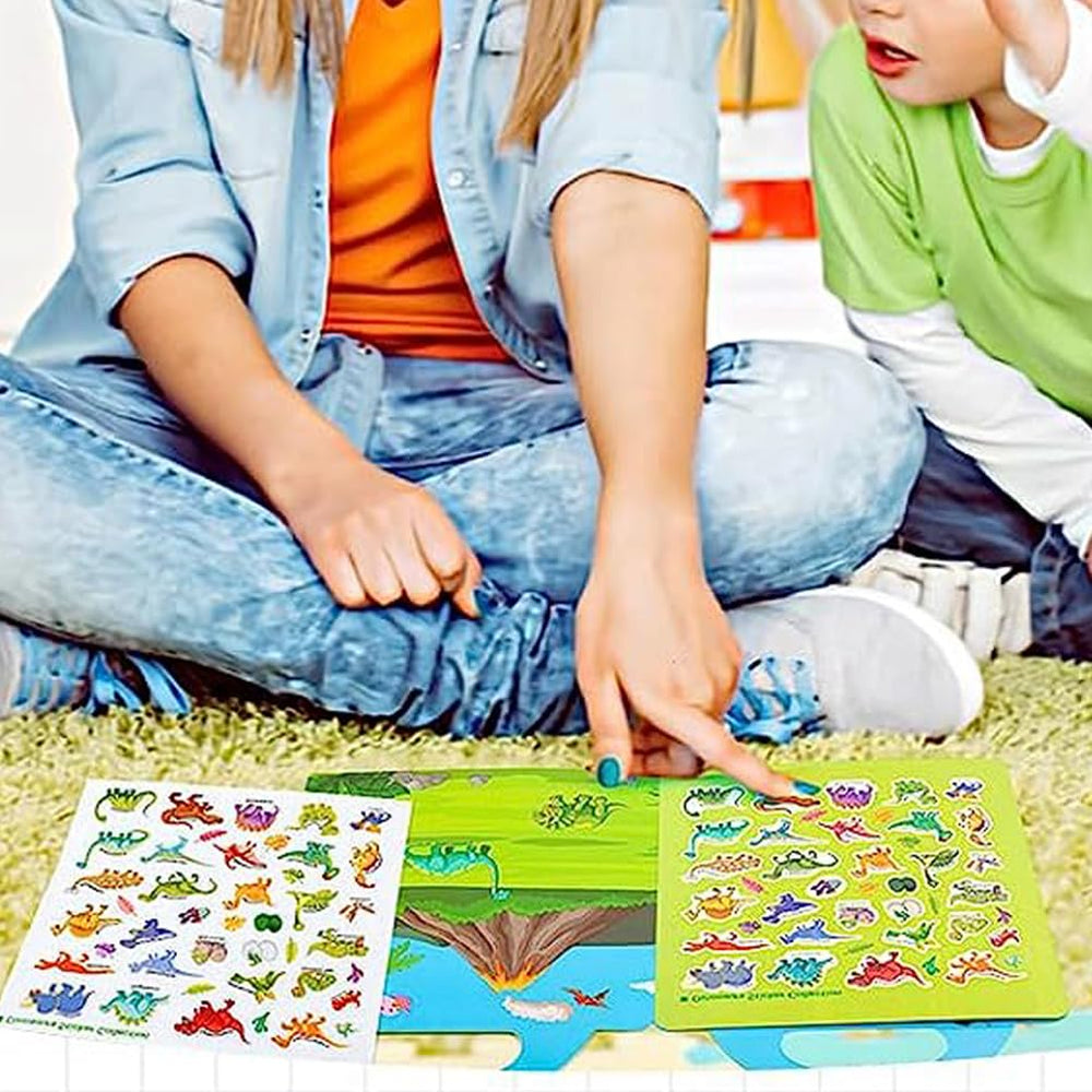 RUSON sticker book storage pocket keeps stickers organized during play.