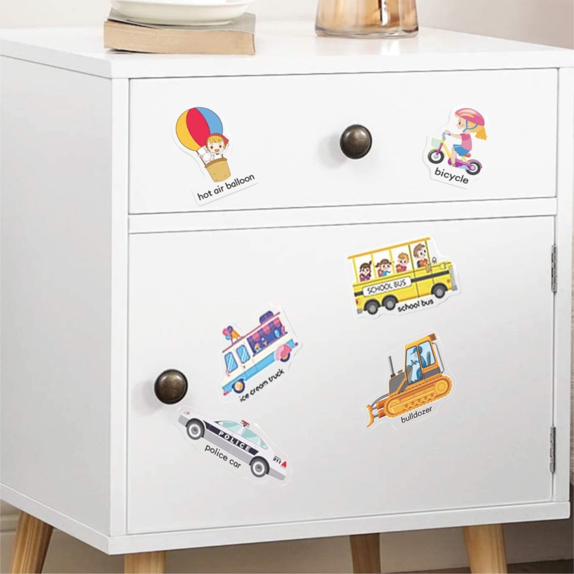 RUSON sticker storage inside keeps pieces organized for mess-free creativity.