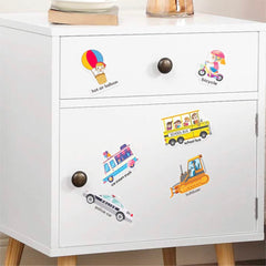 RUSON sticker storage inside keeps pieces organized for mess-free creativity.