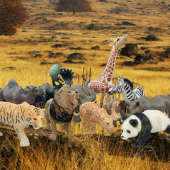 RUSON zebra realistic jungle figure supports storytelling and classroom curriculum.