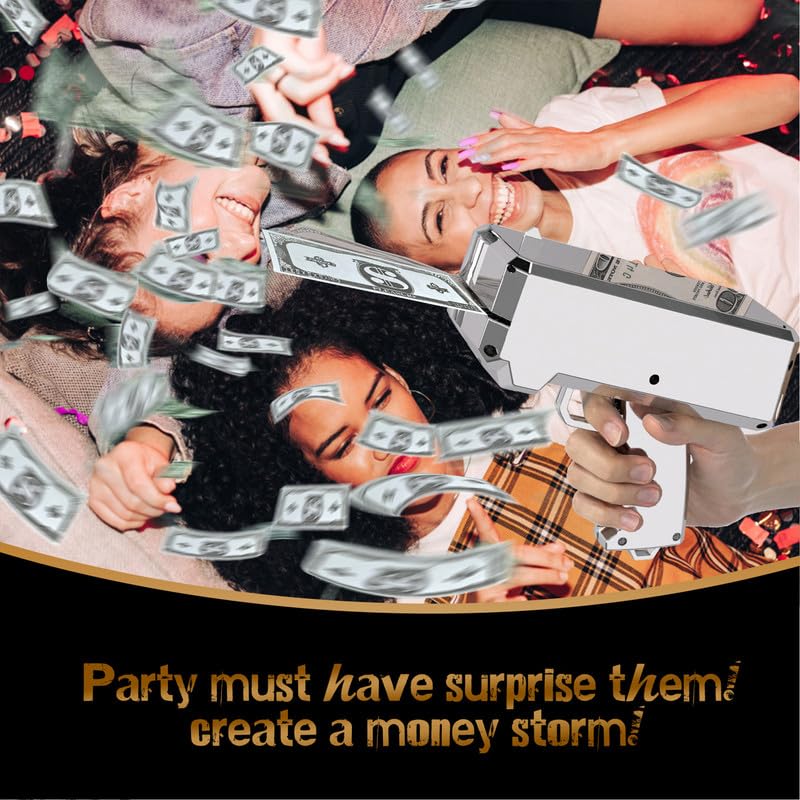 RUVINCE Money Gun rain action creates dynamic on-screen moments.
