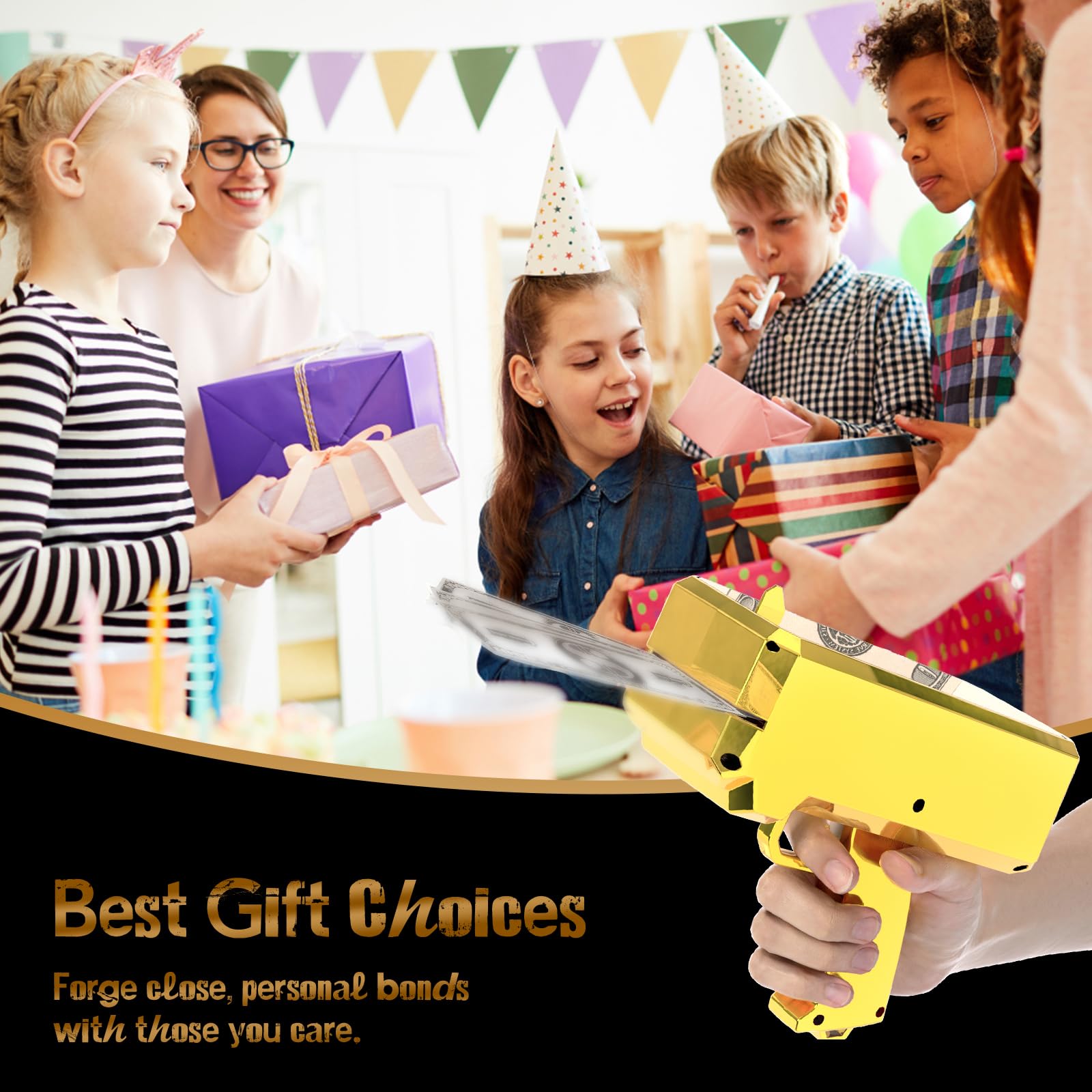 RUVINCE Money Gun used as a party prop for fun moments