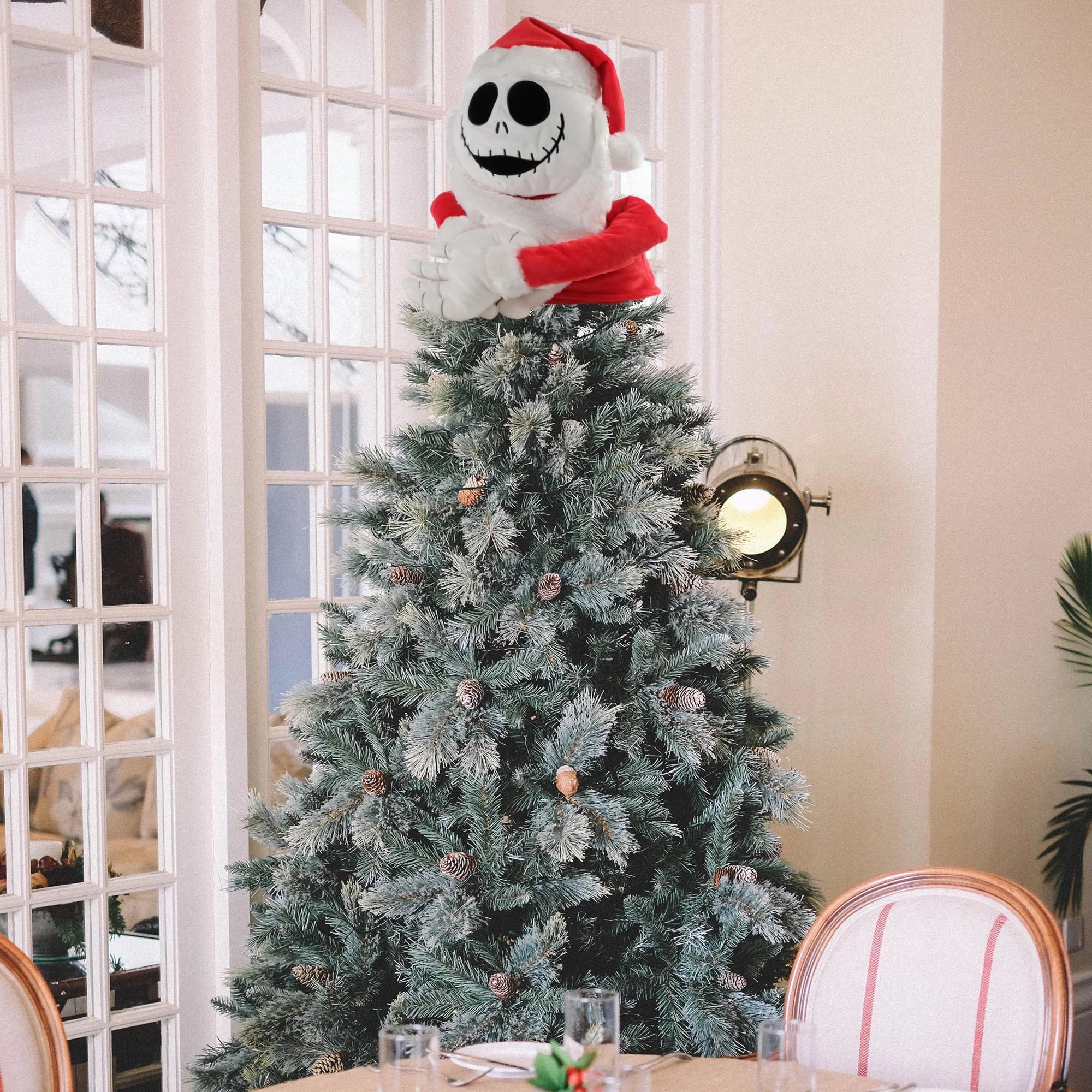 Ruz black-white-red colorway plush, eye-catching holiday accent.