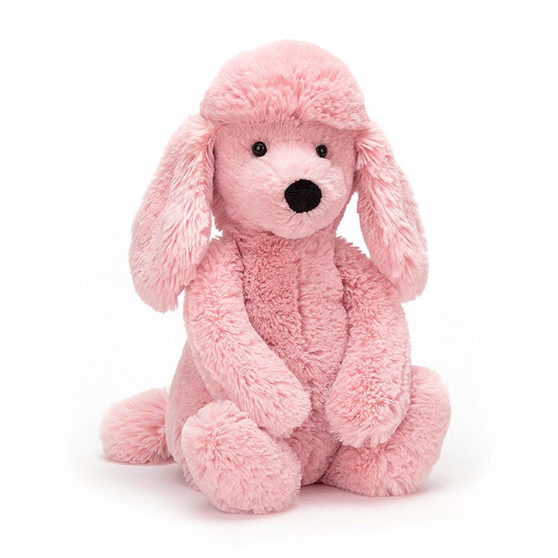 Ruzucoda plush poodle puppy pink with soft fur for bedtime cuddles.