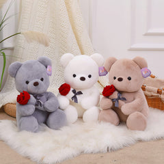 Ruzucoda teddy sitting height 9in, soft plush for play and display