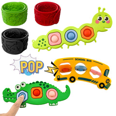RVRHLMI caterpillar pop it toy with tactile bubbles for sensory exploration and calm play