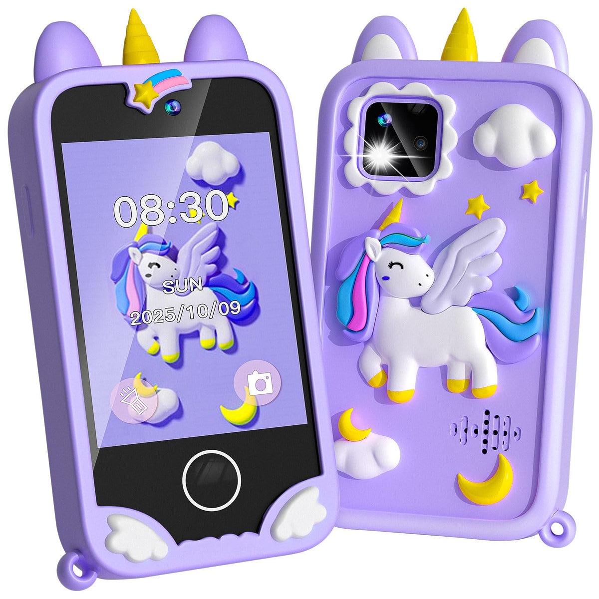 Rvwsx Kids Phone 2.8-inch touchscreen for learning and play on the go.