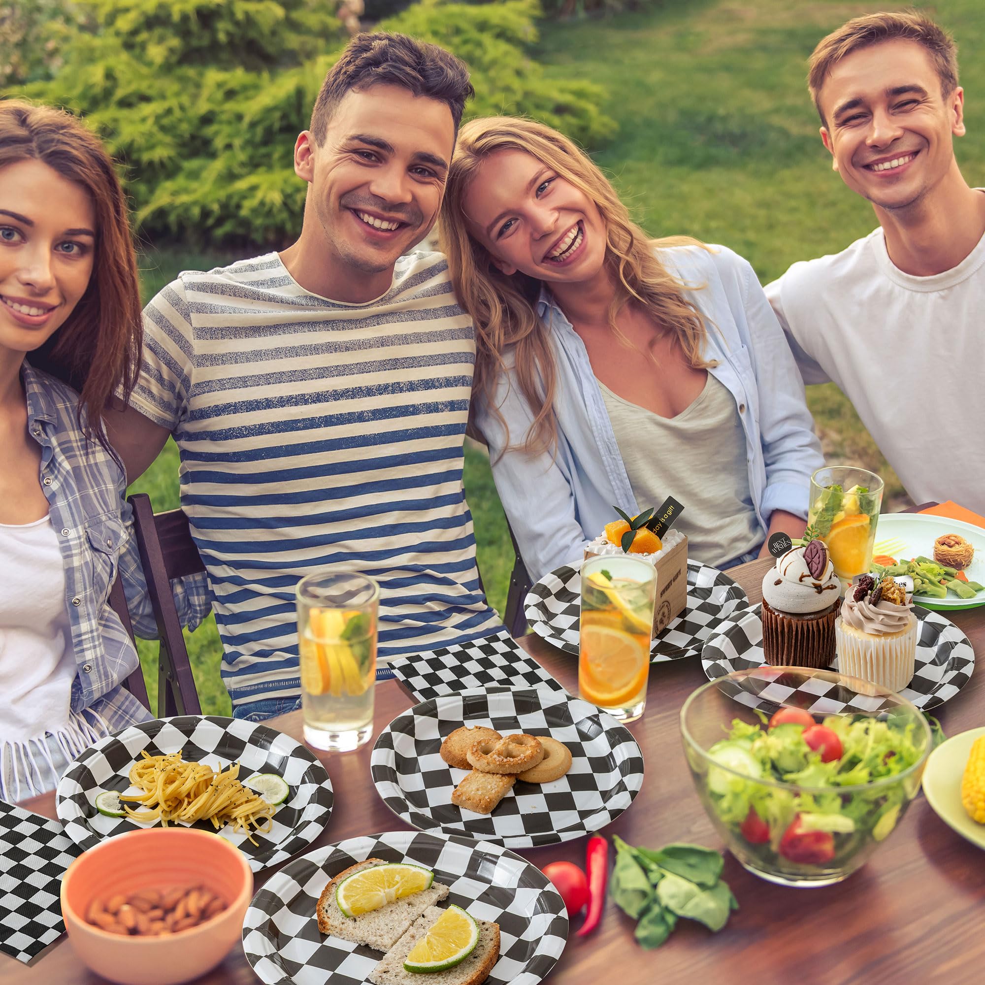 RVXHUA race-themed party packs set the scene for a festive, coordinated event.