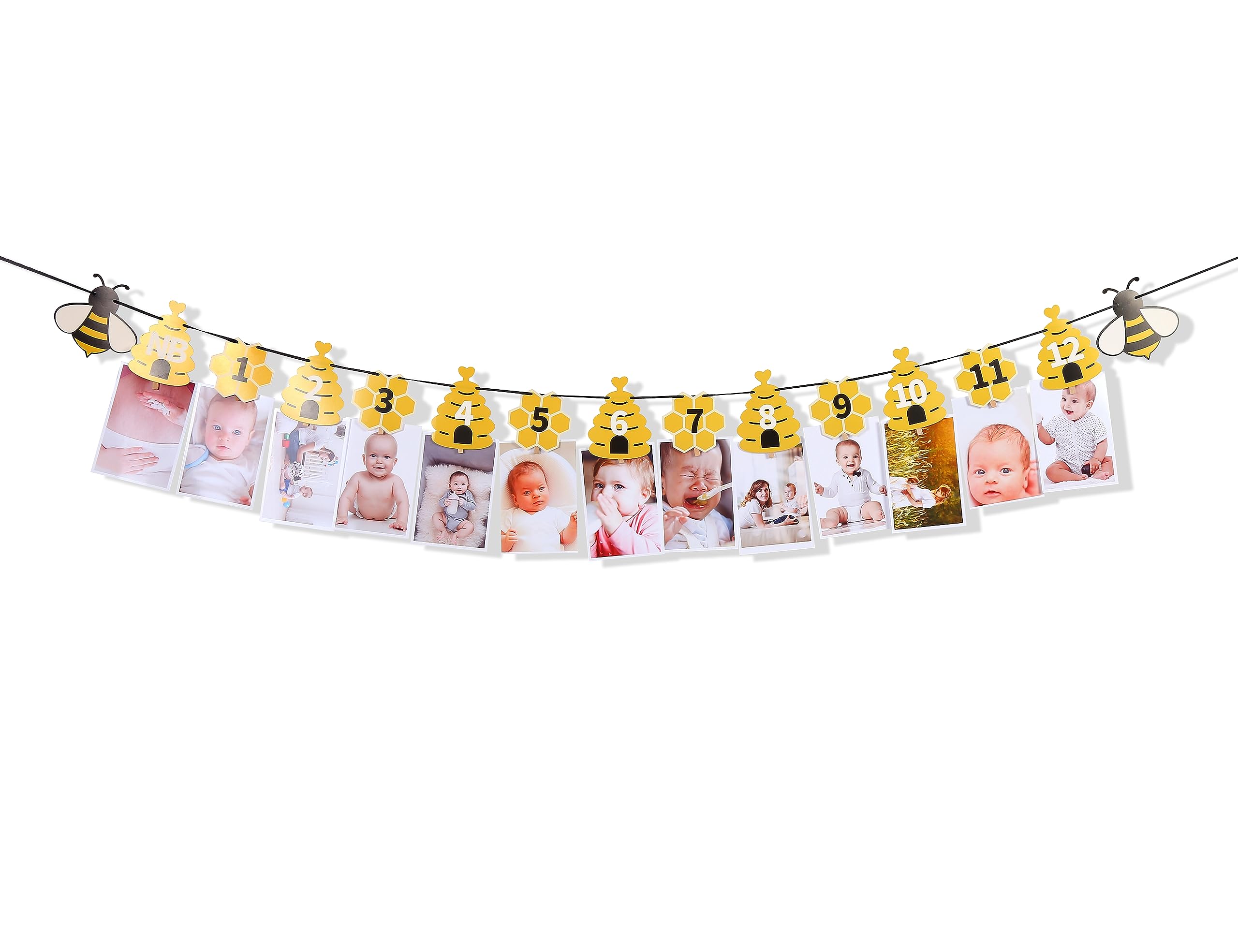 Rweseo Bee theme signs perfect for baby showers and nursery decorations.