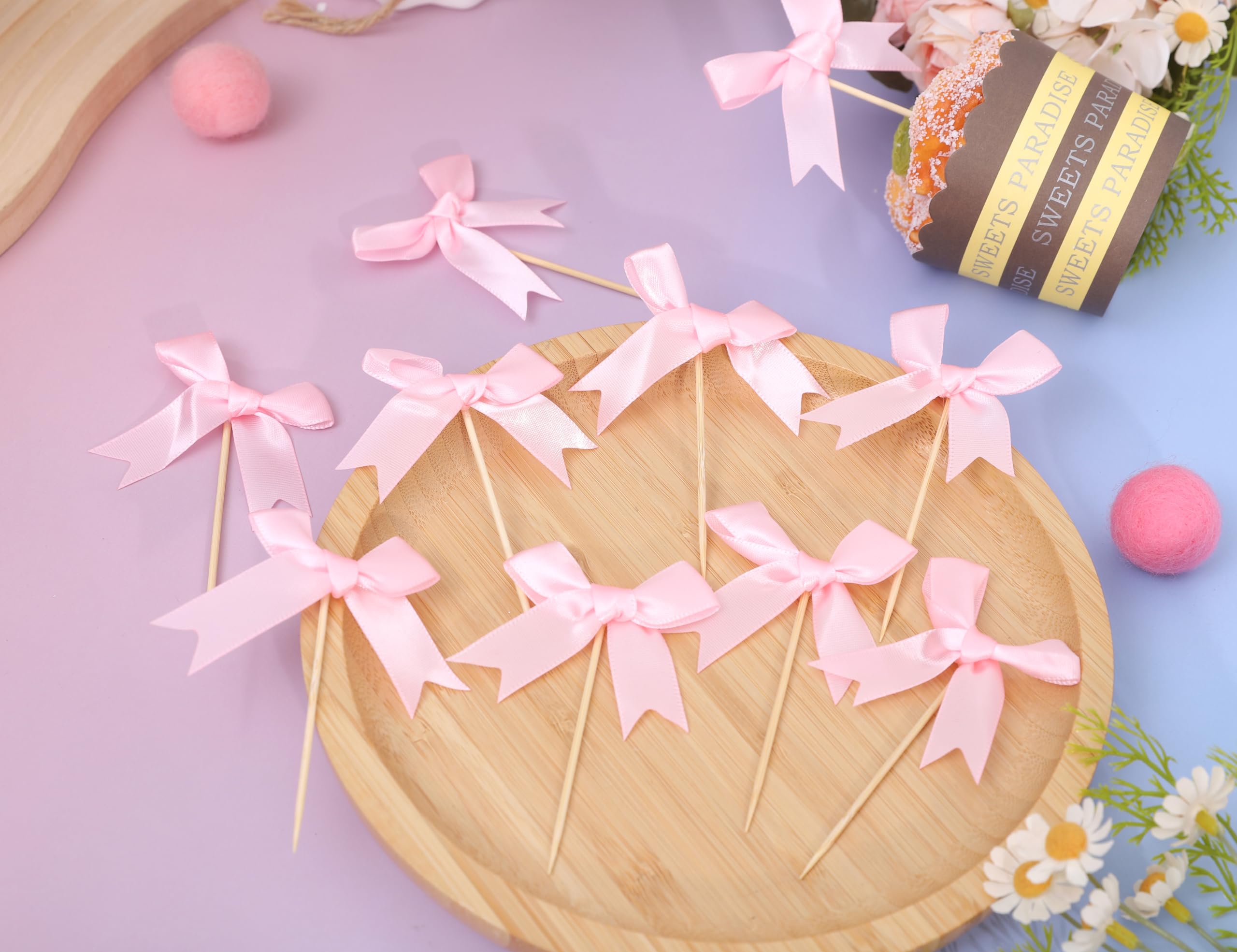 Rweseo Coquette Pink Bow Party Table Decoration for coquette styling.