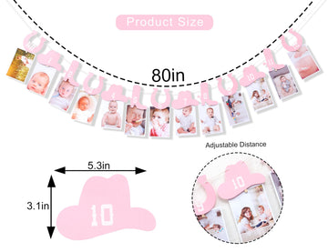 Rweseo first birthday cowgirl display ideal for indoor decor and photos.