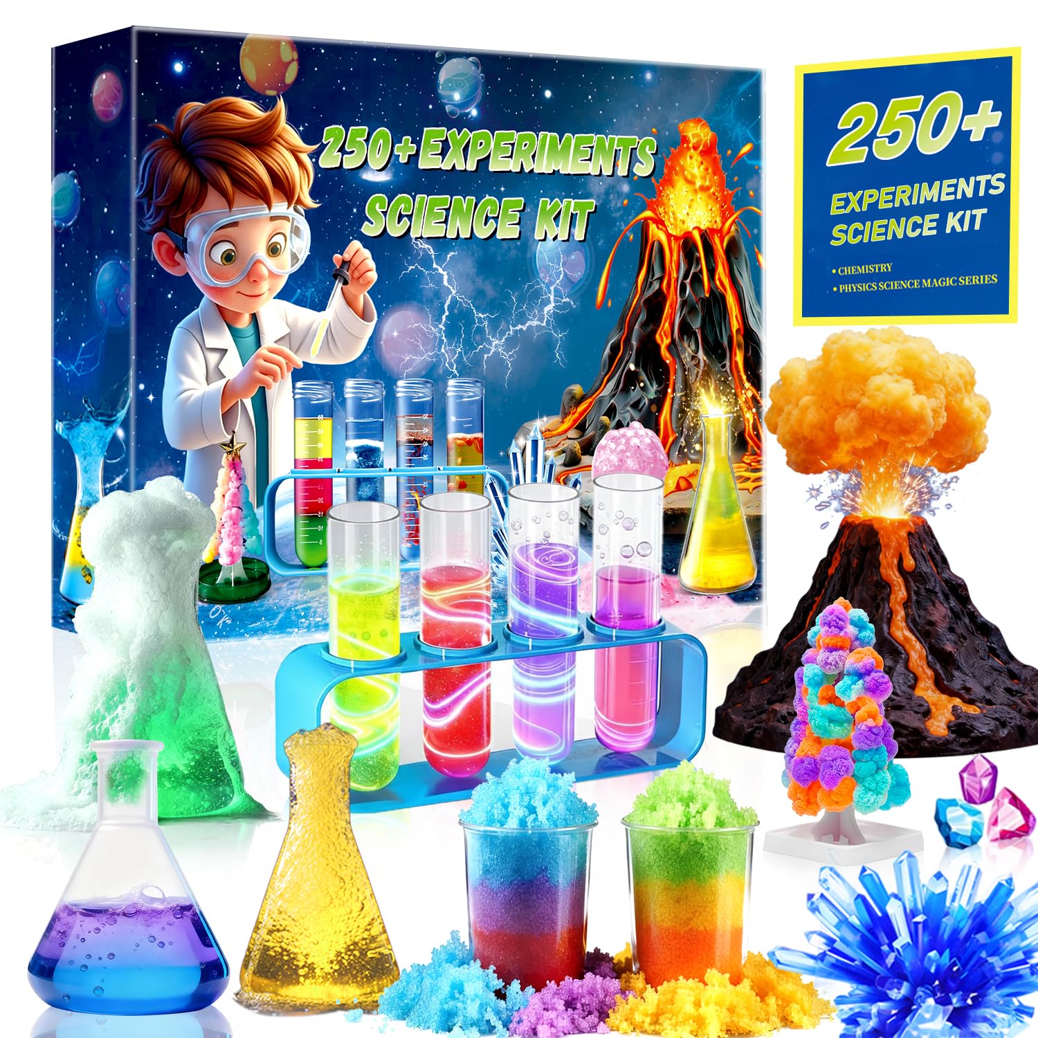 Rxeody volcano eruption demonstration for hands-on learning.