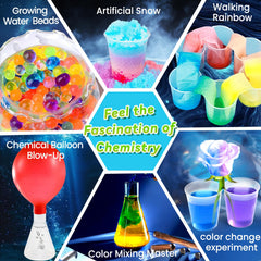Rxeody color-change experiment reveals chemistry in action.