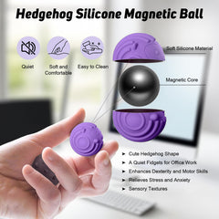 Ryaco magnetic fidget balls close-up showing silicone texture for tactile relief