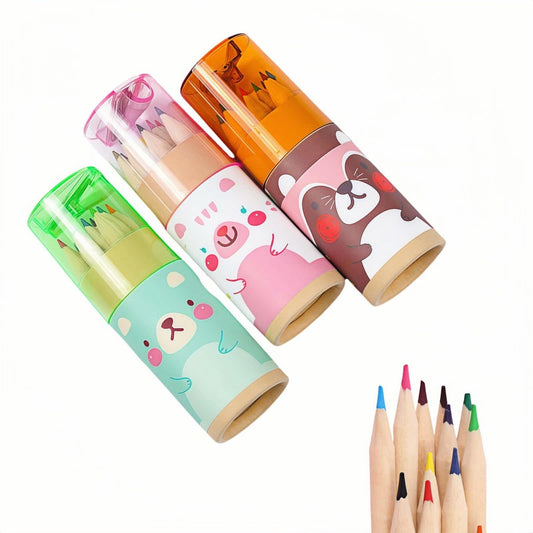 RyanDesign three-pack mini pencils in tubes for portable coloring on the go.