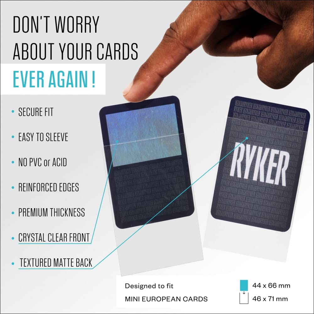 Ryker Mini sleeves pack back with reinforced edges for long-lasting durability.