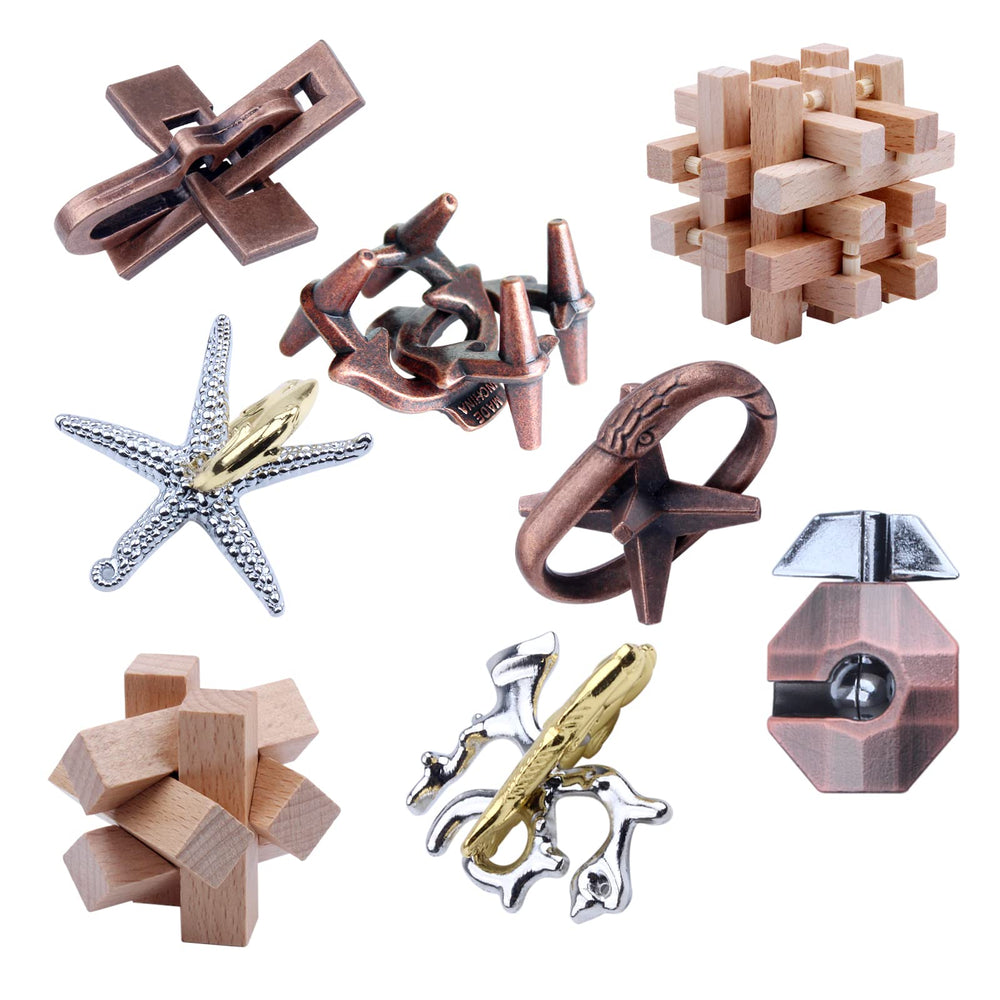 RLYLF brain teaser wooden-interlock puzzle for focused thinking and family fun.