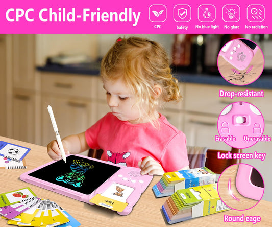 Rylai drawing tablet surface for doodling while practicing pronunciation