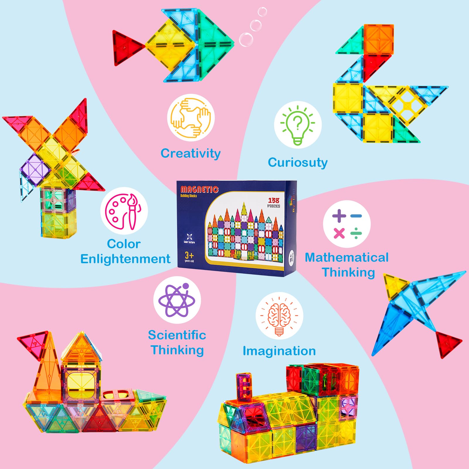 Ryoichi kids build together to promote teamwork and sharing.