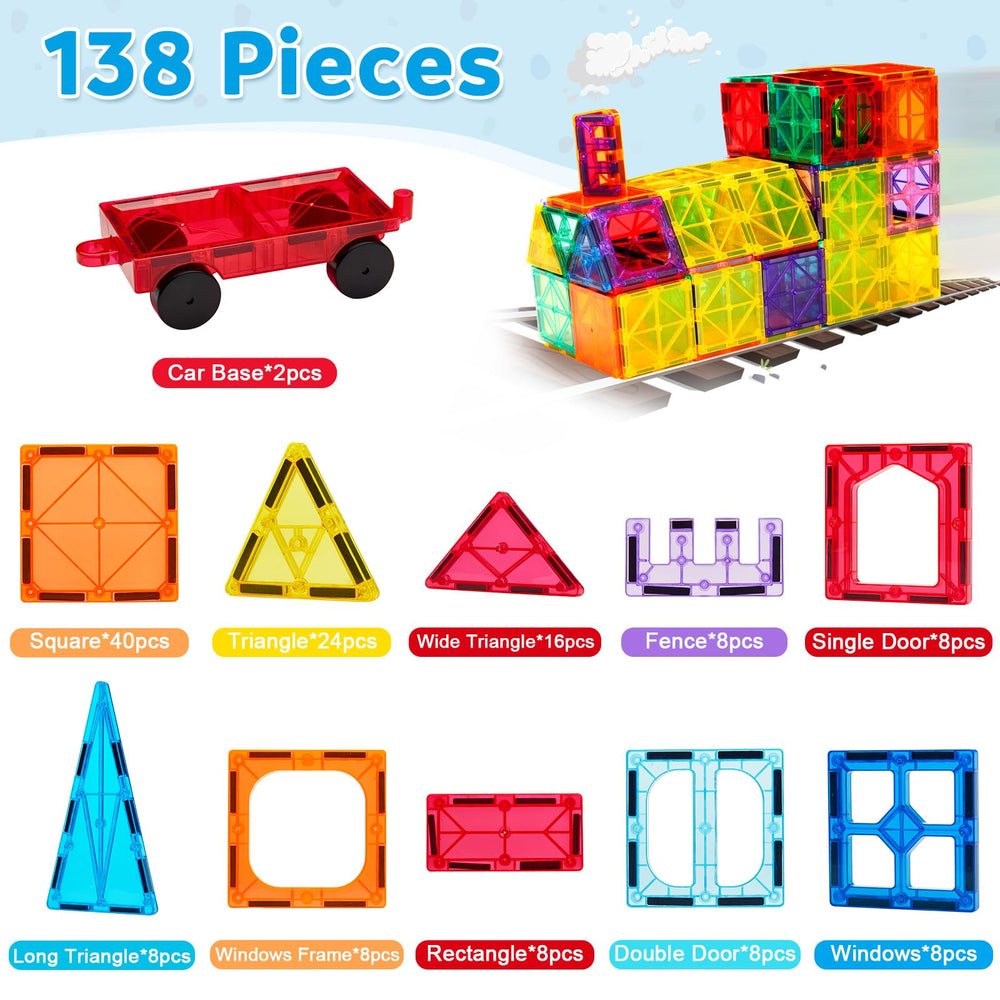 Ryoichi two cars included demonstrate moving play on magnetic blocks.